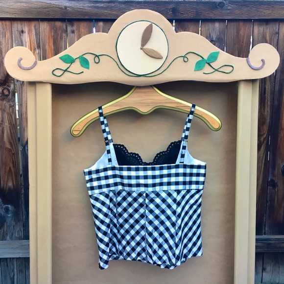 Donna Degnan โ Gingham Silk Camisole Size 2 - Picture 4 of 7